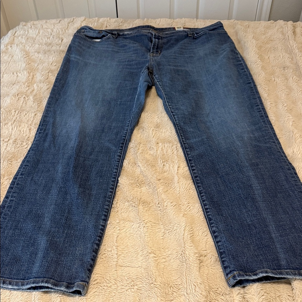 Seven7 Women's Straight Leg Jeans in Classic Blue